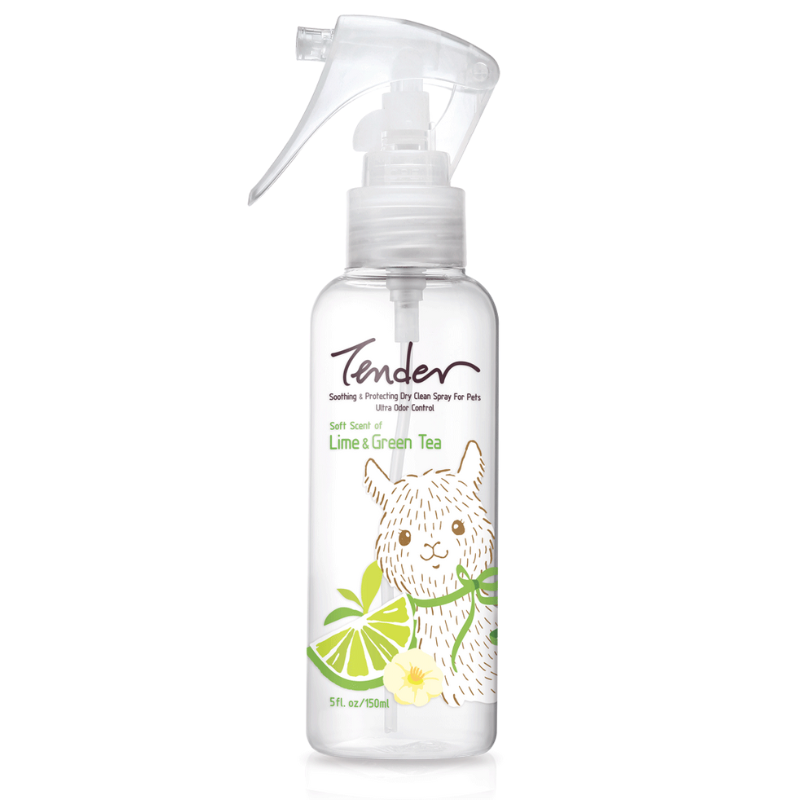 Tender Dry Clean Spray For Pets-lime & Tree Green