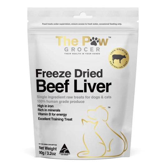 The Paw Grocer Beef Liver Freeze-Dried Treats 90g