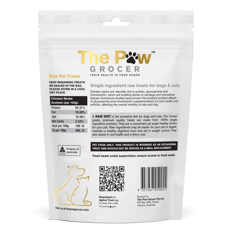 The Paw Grocer Chicken Necks Freeze-Dried Treats 90g