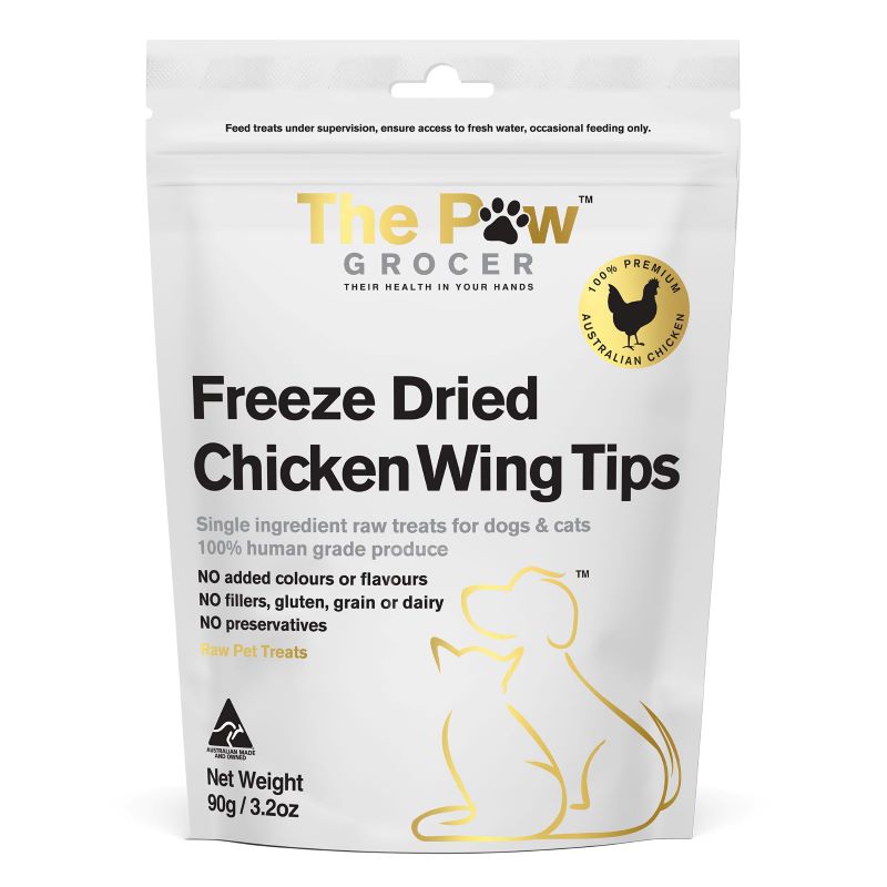 The Paw Grocer Chicken Wing Tips Freeze-Dried Treats 90g