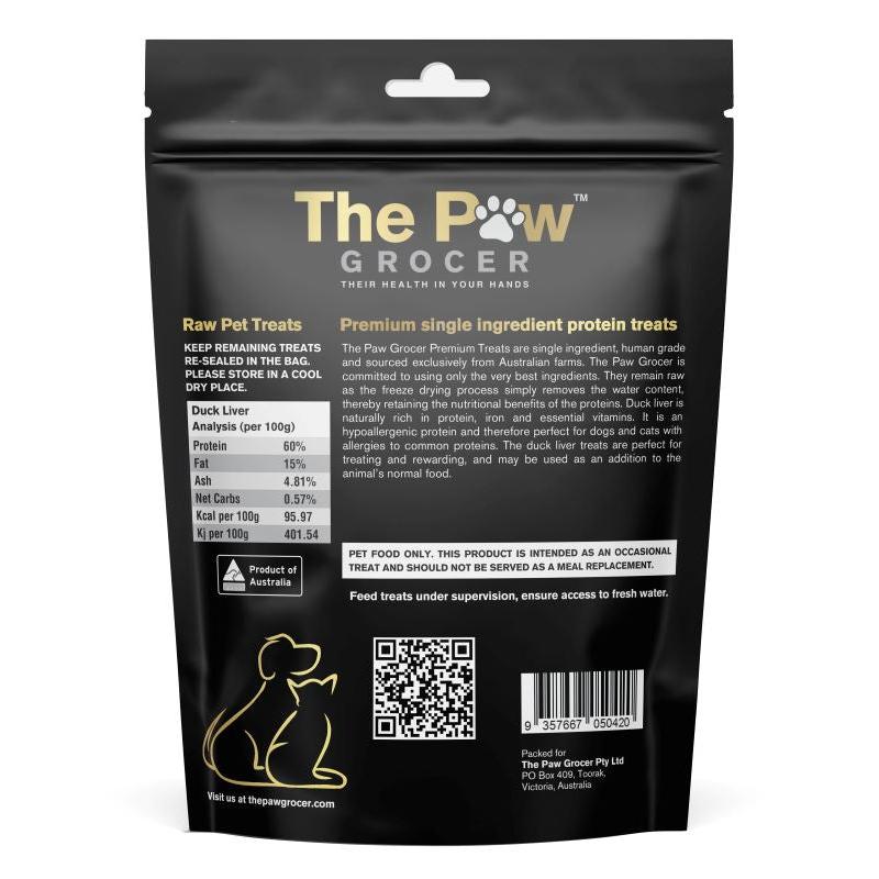 The Paw Grocer Duck Liver Freeze-Dried Treats 72g
