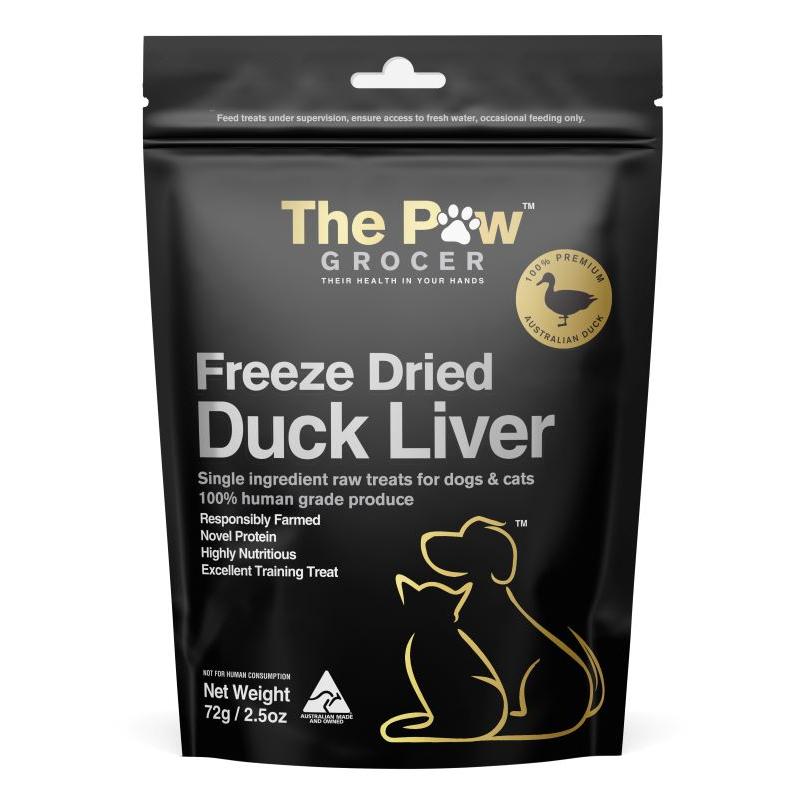 The Paw Grocer Duck Liver Freeze-Dried Treats 72g