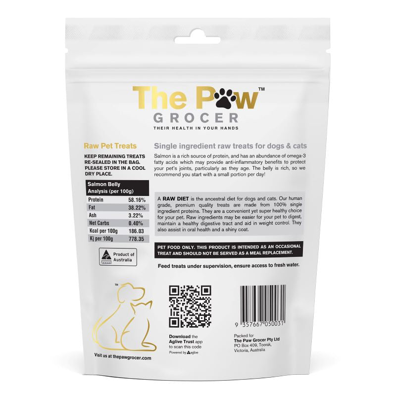 The Paw Grocer Salmon Belly Freeze-Dried Treats 90g