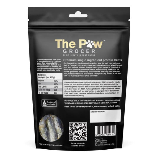 The Paw Grocer Sardines Freeze-Dried Treats 72g