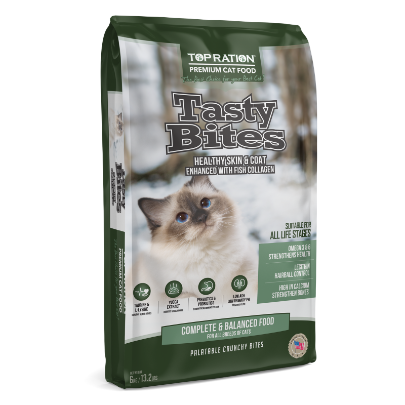 Top Ration Tasty Bites Dry Cat Food [3 Sizes]