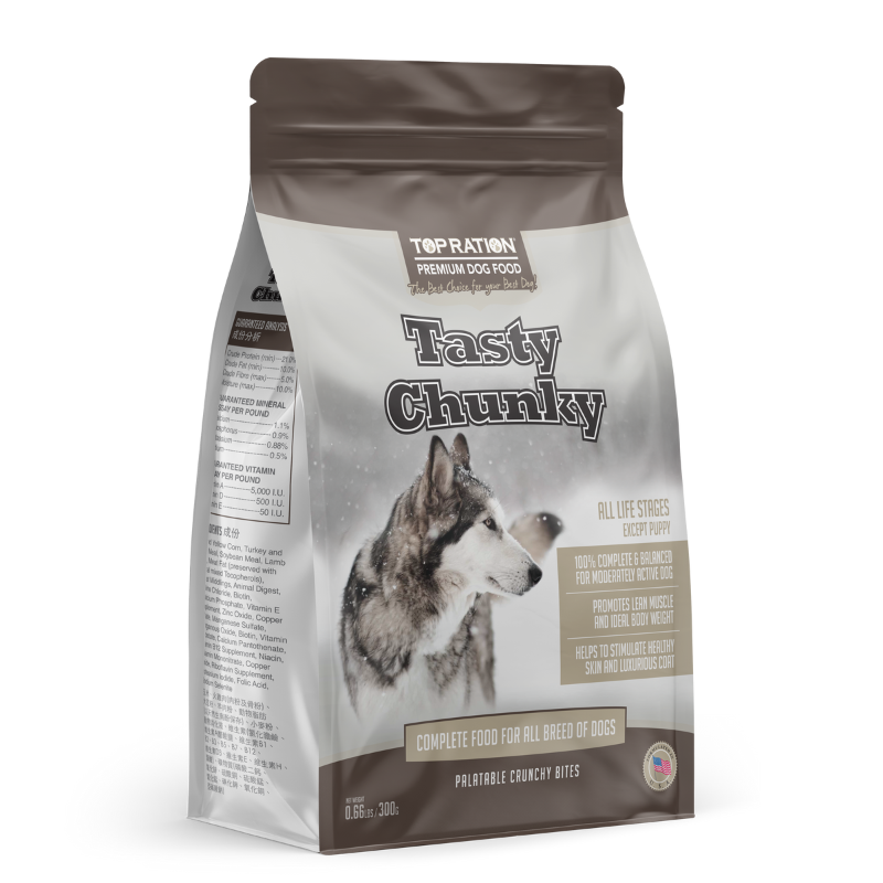 Top Ration Tasty Chunky Dry Dog Food [4 Sizes]