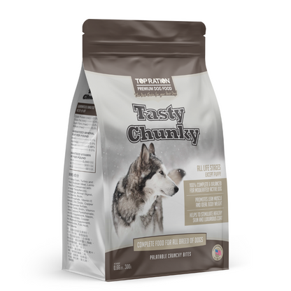 Top Ration Tasty Chunky Dry Dog Food [4 Sizes]