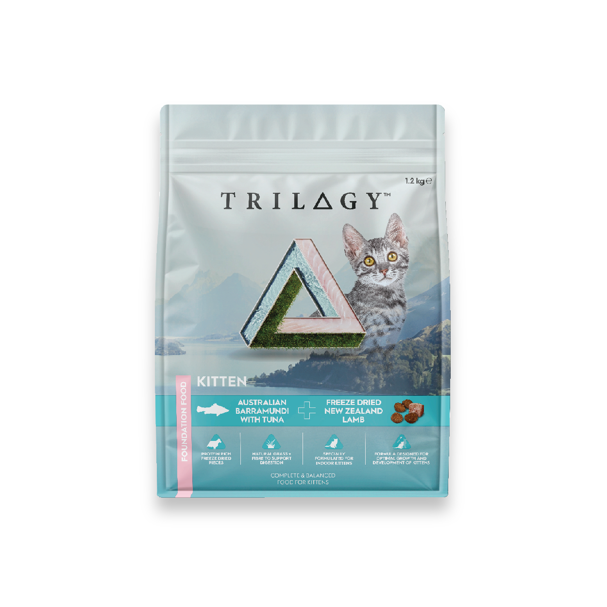 Trilogy Kitten Australian Barramundi With Tuna + Freeze Dried New Zealand Lamb Cat Dry Food