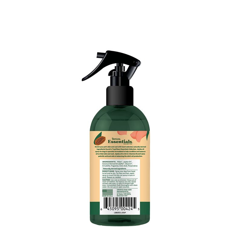 TropiClean Essentials Jojoba Oil Deodorizing Dog Spray 8oz