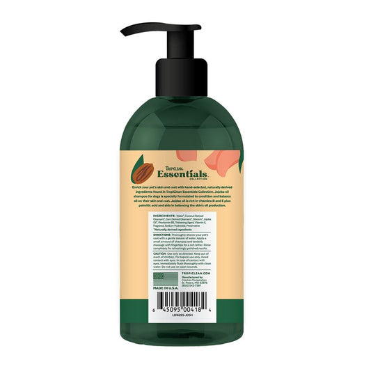 TropiClean Essentials Jojoba Oil Shampoo for Dogs 16oz