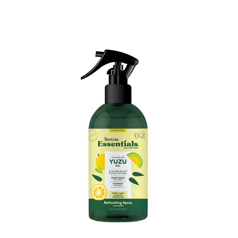 TropiClean Essentials Yuzu Fruit Deodorizing Spray 8oz