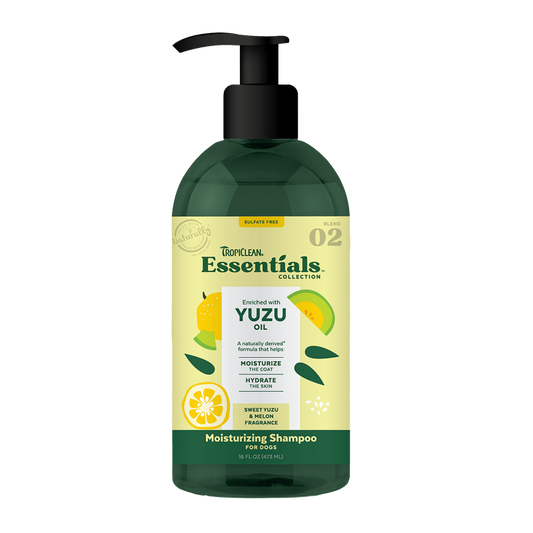 TropiClean Essentials Yuzu Fruit Shampoo for Dogs 16oz