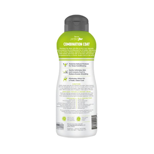 Tropiclean Perfect Fur Combination Coat Dog Shampoo 16oz