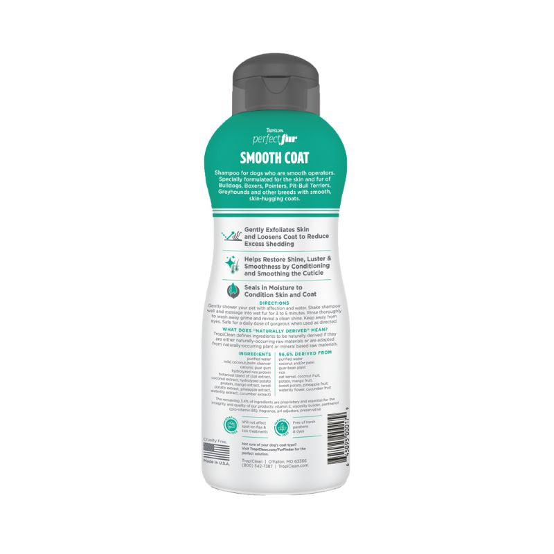 Tropiclean Perfect Fur Smooth Coat Dog Shampoo 16oz