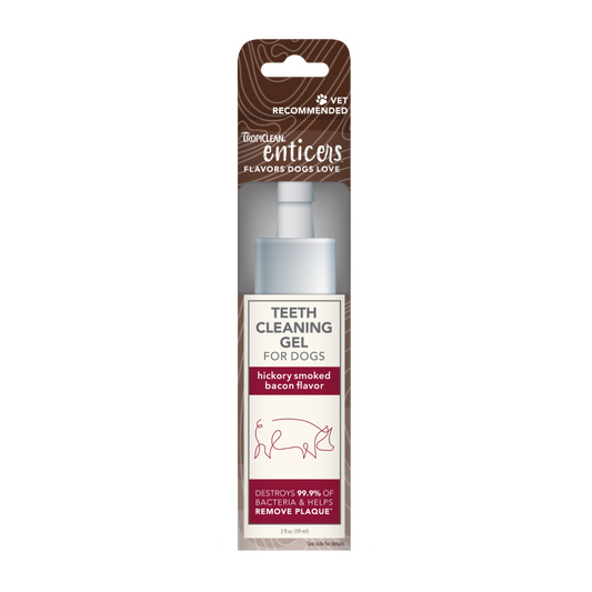 Tropiclean Enticers Hickory Smoked Bacon Flavor Teeth Cleaning Gel For Dogs 2oz