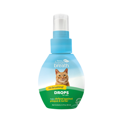 Tropiclean Fresh Breath Drops For Cats 2.2oz