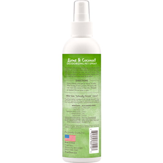 Tropiclean Lime & Coconut Deodorizing Pet Spray 8oz