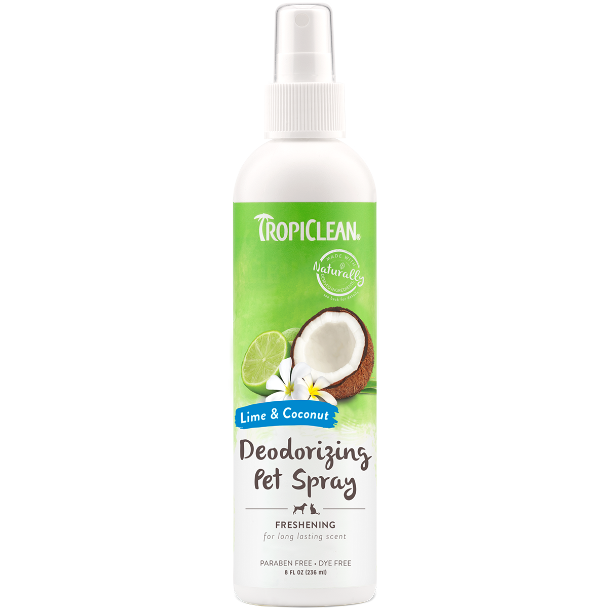 Tropiclean Lime & Coconut Deodorizing Pet Spray 8oz