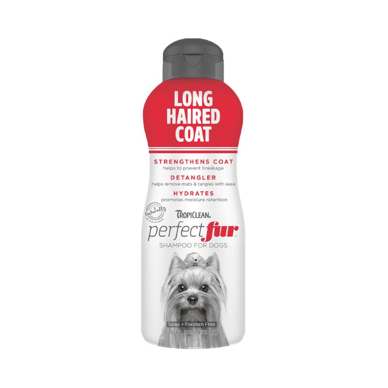 Tropiclean Perfect Fur Long Haired Coat Dog Shampoo 16oz