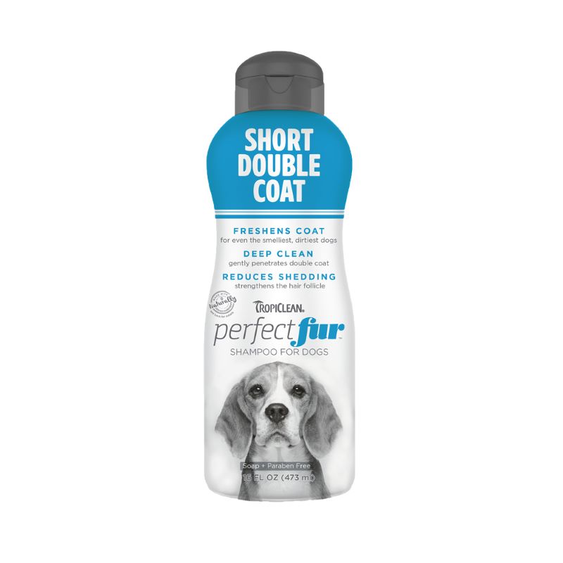 Tropiclean Perfect Fur Short Double Coat Dog Shampoo 16oz
