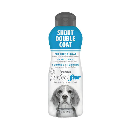 Tropiclean Perfect Fur Short Double Coat Dog Shampoo 16oz