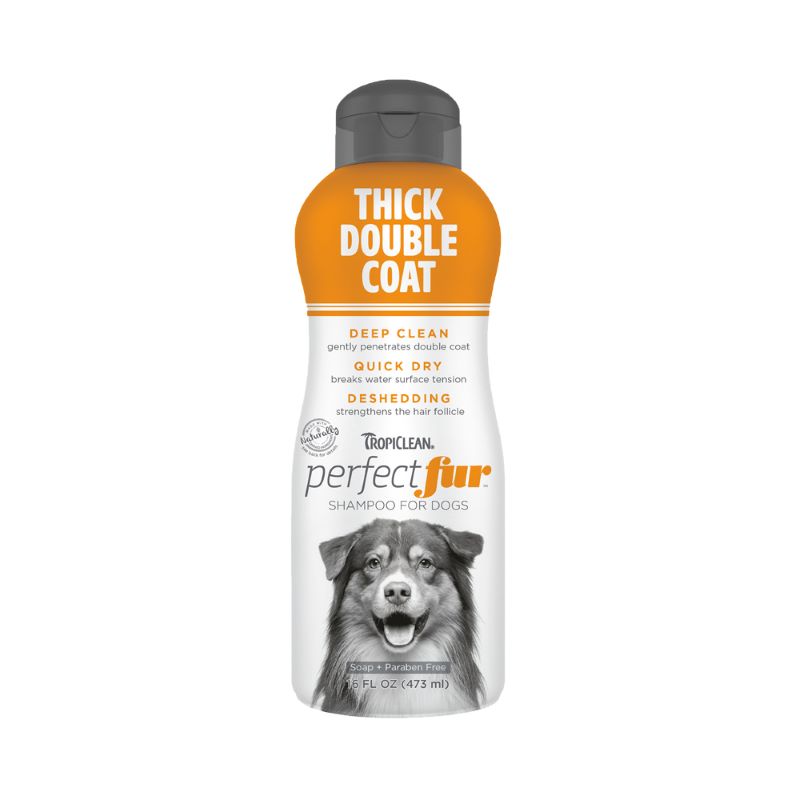 Tropiclean Perfect Fur Thick Double Coat Dog Shampoo 16oz