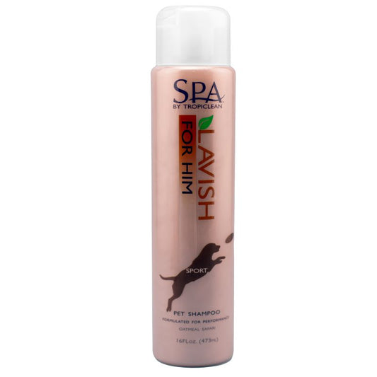 Tropiclean Spa Lavish For Him Sport Performance Pet Shampoo 16oz