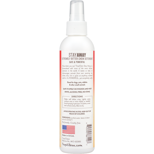 Tropiclean Stay Away Pet Chew Deterrent Pet Spray