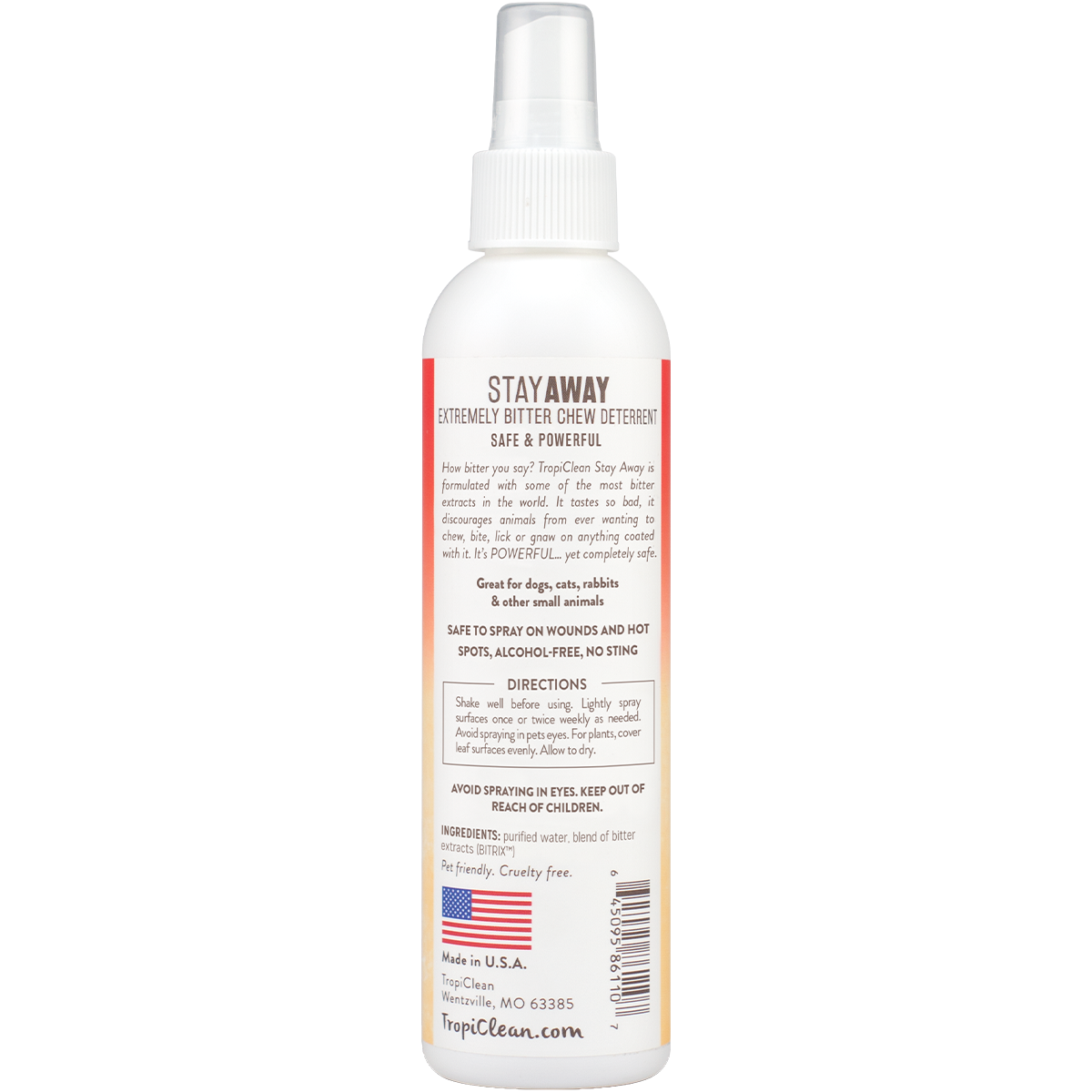 Tropiclean Stay Away Pet Chew Deterrent Pet Spray