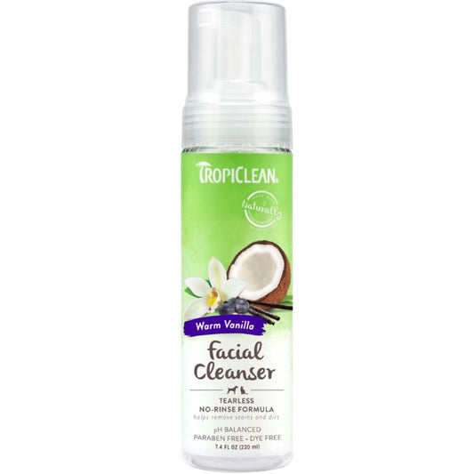 Tropiclean Tearless Waterless Facial Cleanser 7.4oz