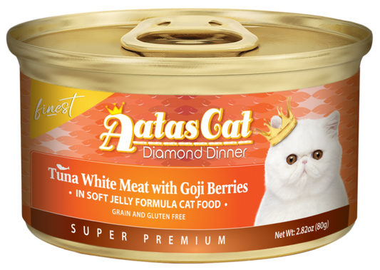 Aatas Cat Finest Diamond Dinner Tuna w Goji in Soft Jelly 80g