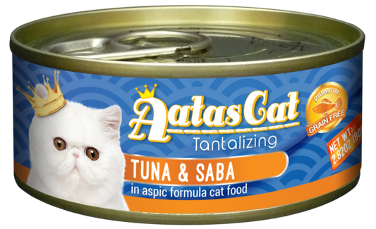 Aatas Cat Tantalizing Tuna & Saba 80g
