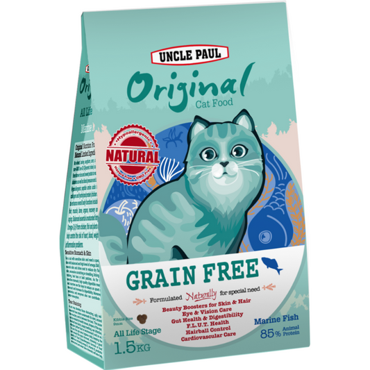 Uncle Paul Original Cat Food For All Life Stage Marine Fish [3 Sizes]