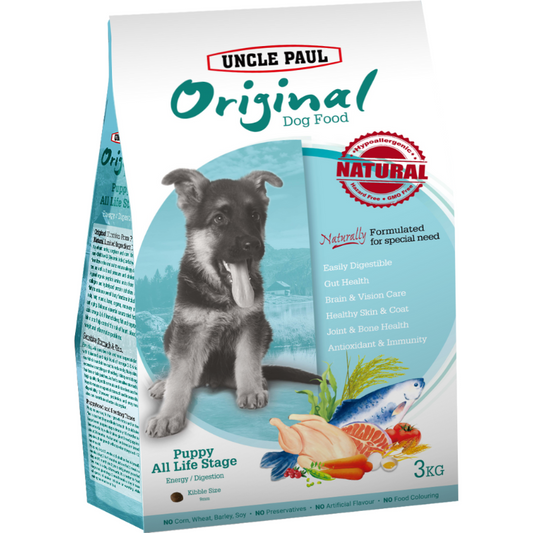 Uncle Paul Original Dog Food For Puppy/All Life Stage [2 Sizes]
