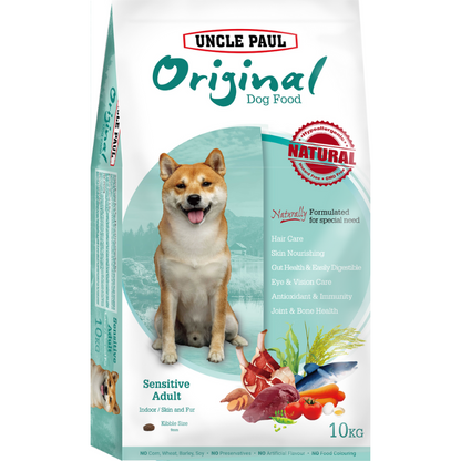 Uncle Paul Original Dog Food For Sensitive Adult Indoor/Skin & Fur [2 Sizes]