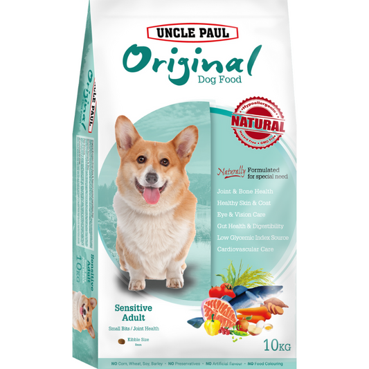 Uncle Paul Original Dog Food For Sensitive Adult Small Bits/Joint Health [2 Sizes]