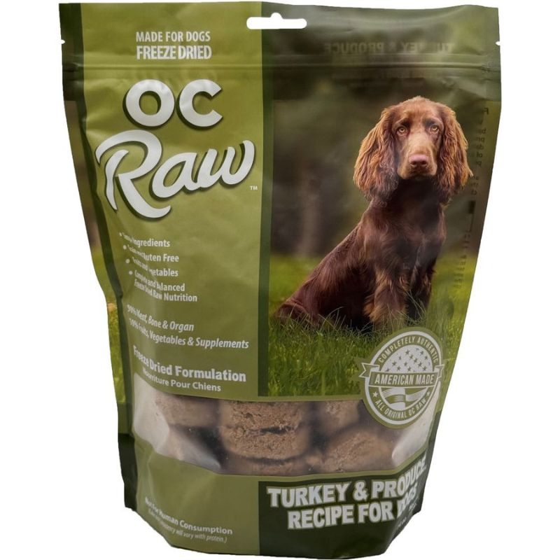 OC Raw Turkey & Produce Grain-Free Freeze-Dried Raw Dog Food - 14oz