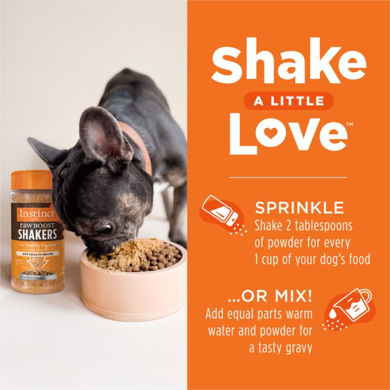 Instinct Freeze-Dried Raw Boost Shakers Gut Health Freeze-Dried Dog Food Topper - 5.5oz