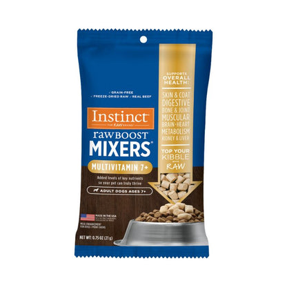 Instinct Freeze-Dried Raw Boost Mixers Grain-Free Multivitamin Adult 7+ Dog - [2 Size]