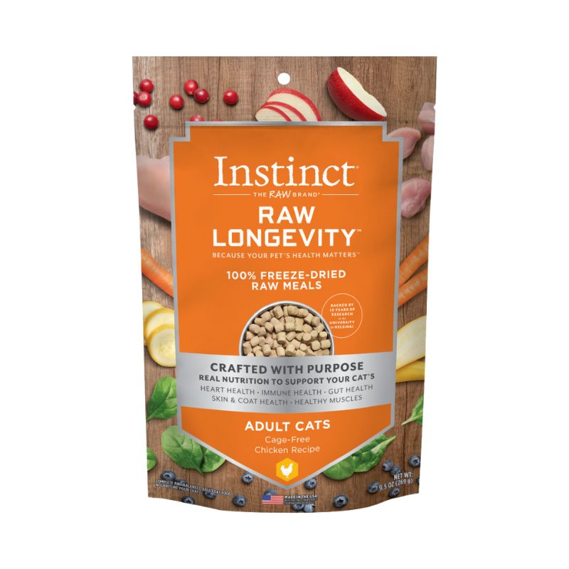 Instinct Raw Longevity Freeze-Dried Meals Chicken for Cats - 9.5oz