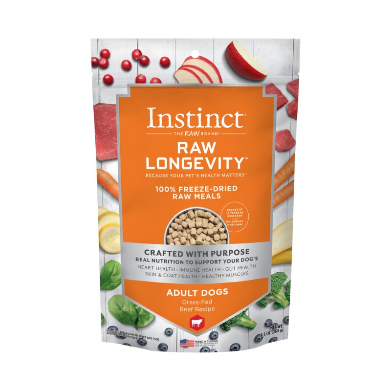 Instinct Raw Longevity Freeze-Dried Meals Beef - 9.5oz