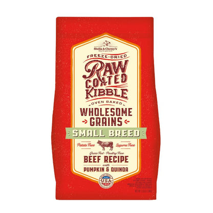 Stella & Chewy's Freeze-Dried Raw Coated Kibble Wholesome Grains Beef Small Breed Dry Dog Food [2 Size]