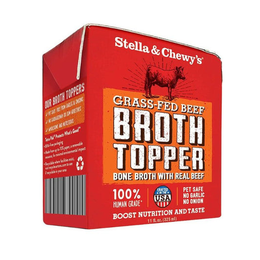 Stella & Chewy's Grass-Fed Beef Broth Topper Grain-Free Wet Dog Food - 11 oz