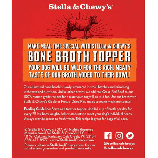 Stella & Chewy's Grass-Fed Beef Broth Topper Grain-Free Wet Dog Food - 11 oz