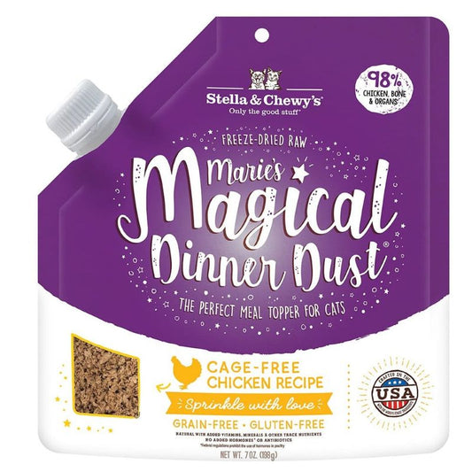 Stella & Chewy’s Marie’s Magical Dinner Dust Chicken Freeze-Dried Cat Food Topper - 7 oz