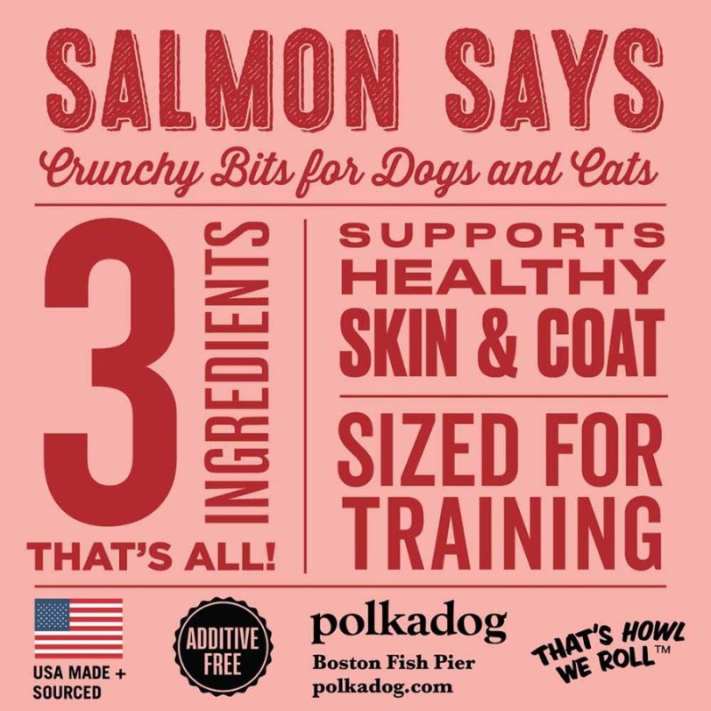 Polkadog Salmon Says - Training Bits Mini Tube