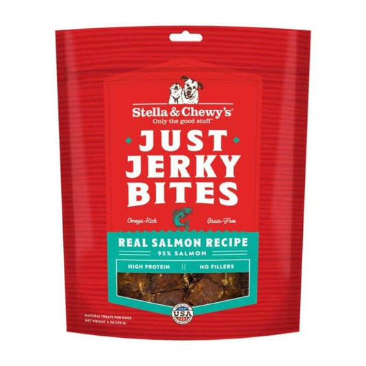 Stella & Chewy's Just Jerky Bites Real Salmon Recipe Jerky Grain-Free Dog Treats - 6 oz