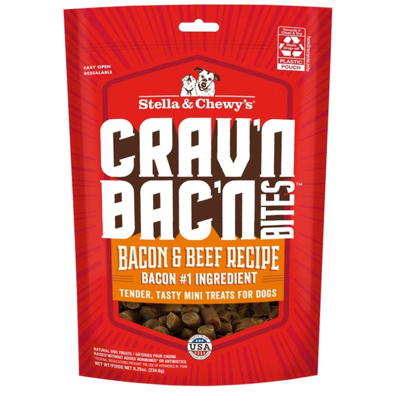 Stella & Chewy's Crav'n Bac'n Bites Bacon & Beef Dog Treats - 8.25 oz