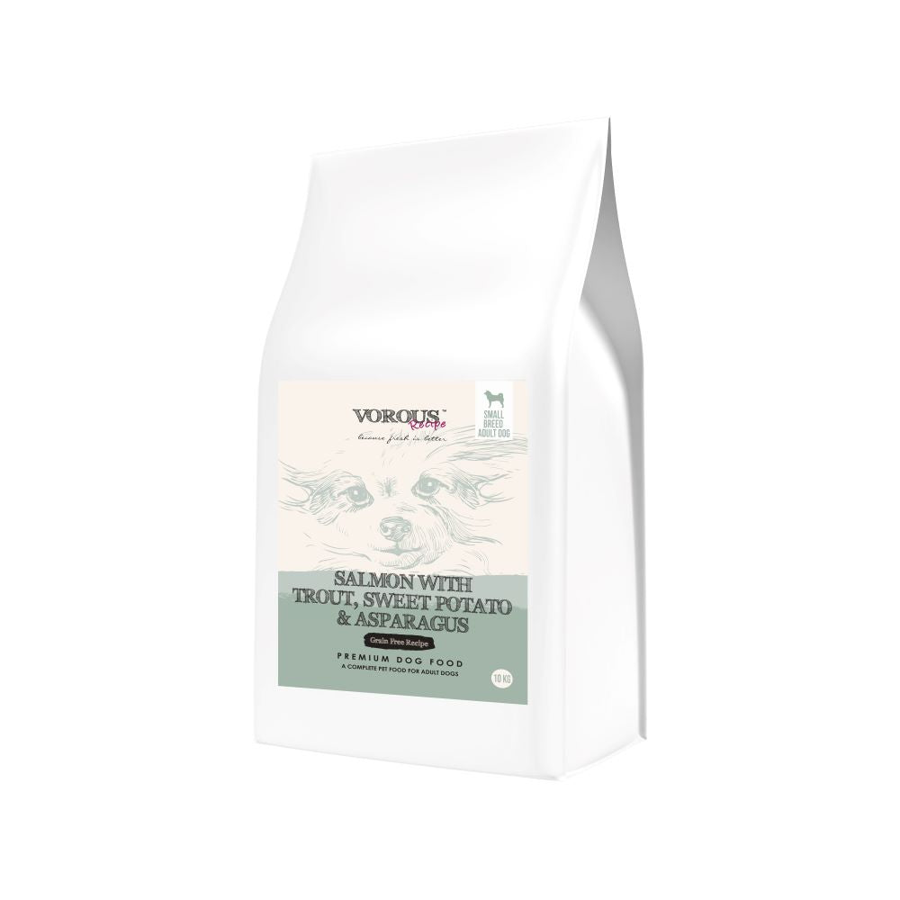 Vorous Salmon With Trout, Sweet Potato & Asparagus Small Breed Adult Grain-Free Dry Dog Food