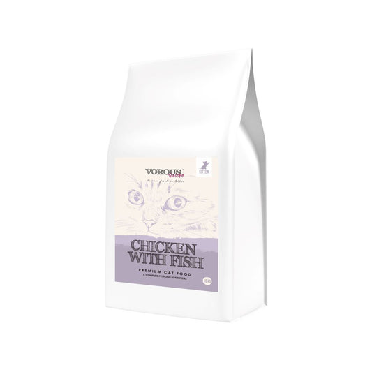 Vorous Chicken With Fish & Rice Kitten Dry Cat Food